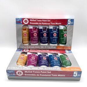 Artist’s Loft Muted Tones Acrylic Paint Set – 2 Boxes (10 Total Tubes)